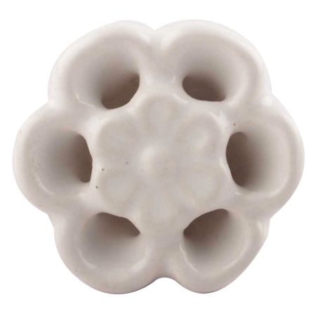 White Ceramic Flower Knobs